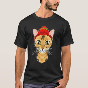 Camiseta Gato I de bombero gato de bombero gato bengalí