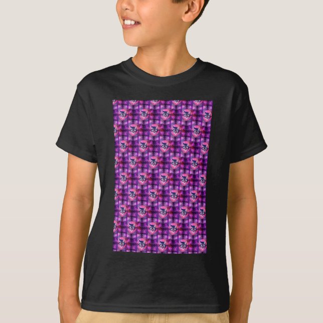 Camiseta gato iluminado (Anverso)