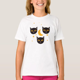 Camiseta Gato iluminado por la luna