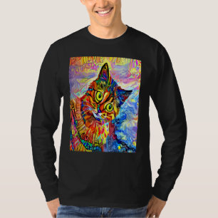 Camiseta GATO IMPRESIONISTA Gatito Minino Gato Mamá Papá G