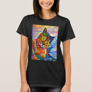 Camiseta GATO IMPRESIONISTA Gatito Minino Gato Mamá Papá G