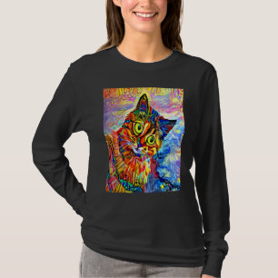 Camiseta GATO IMPRESIONISTA Gatito Minino Gato Mamá Papá G