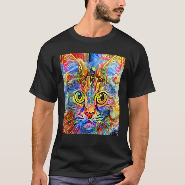 Camiseta GATO IMPRESIONISTA Kitten Kitty Soy Un Gato Amante (Anverso)