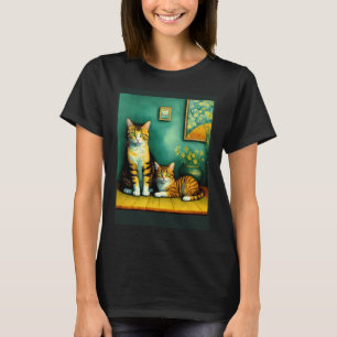 Camiseta Gato Impresionista Surrealista Impresionismo Gatos