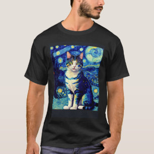 Camiseta Gato Impresionista Surrealista Impresionismo Gatos