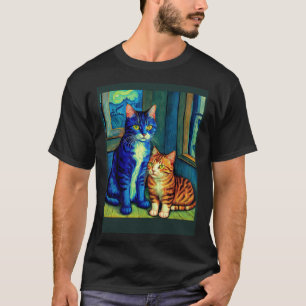 Camiseta Gato Impresionista Surrealista Impresionismo Gatos
