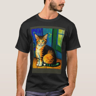 Camiseta Gato Impresionista Surrealista Impresionismo Gatos