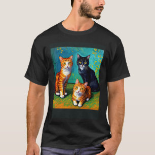 Camiseta Gato Impresionista Surrealista Impresionismo Gatos