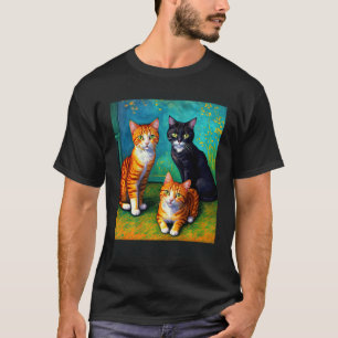 Camiseta Gato Impresionista Surrealista Impresionismo Gatos