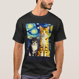 Camiseta Gato Impresionista Surrealista Impresionismo Gatos