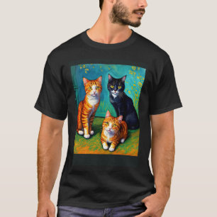 Camiseta Gato Impresionista Surrealista Impresionismo Gatos