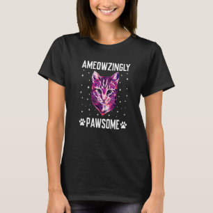 Camiseta Gato increíblemente asombroso con cita motivaciona