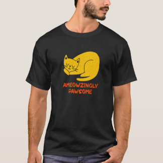 Camiseta Gato increíblemente asombroso con cita motivaciona