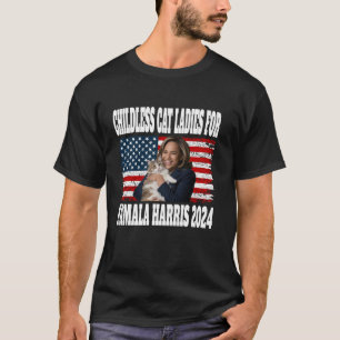 Camiseta Gato Infantil Damas Para Kamala Harris 2024 Cat Lo