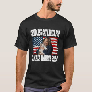 Camiseta Gato Infantil Damas Para Kamala Harris 2024 Cat Lo