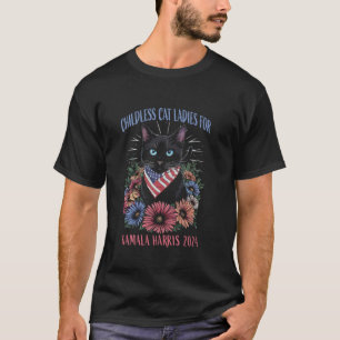 Camiseta Gato Infantil Damas Para Kamala Harris 2024 Electi