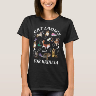 Camiseta Gato Infantil Damas Para Kamala Harris 2024 Electi
