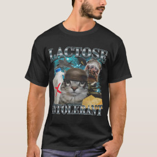Camiseta Gato intolerante a la lactosa Meme