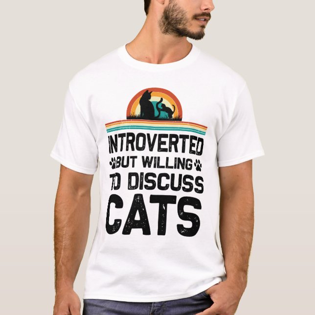 Camiseta Gato introvertido (Anverso)