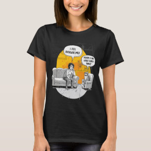 Camiseta Gato Introvertido Agobiado Humor Meme Relatable