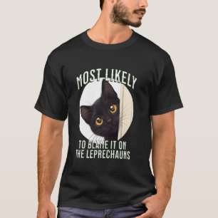 Camiseta Gato irlandés divertido: es muy probable que lo cu