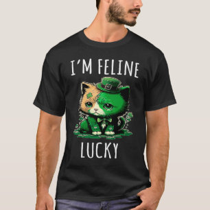 Camiseta Gato Irlandés Duende Estoy Feliz Día de San Patric