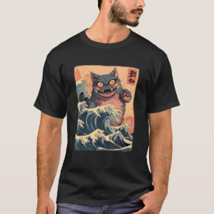 Camiseta Gato japonés amante de Harajuku estilo anime gato 