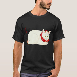 Camiseta Gato japonés blanco y jengibre