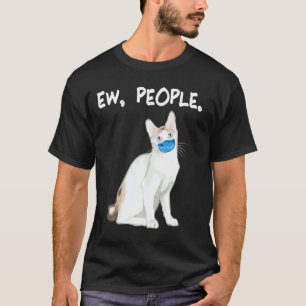 Camiseta Gato japonés Bobtail Ew Personas Con Máscara Cara
