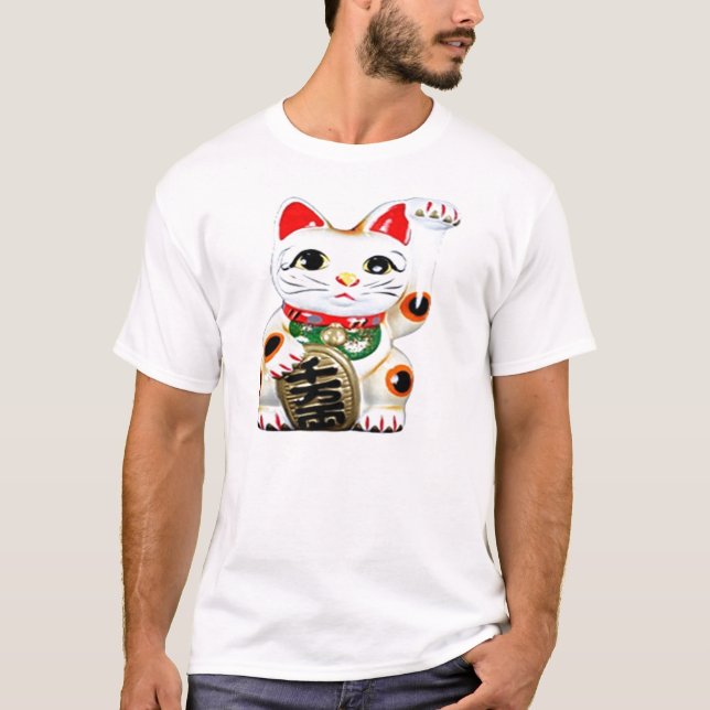 Camiseta Gato japonés de buena suerte (Anverso)