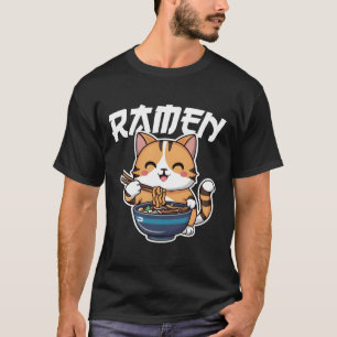 Camiseta Gato japonés Kawaii Manga Anime