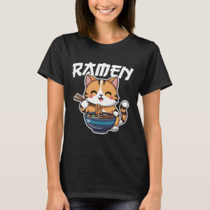 Camiseta Gato japonés Kawaii Manga Anime