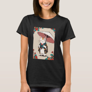 Camiseta Gato Japonés Lindo Gato Geisha Retro Neko Vintage 