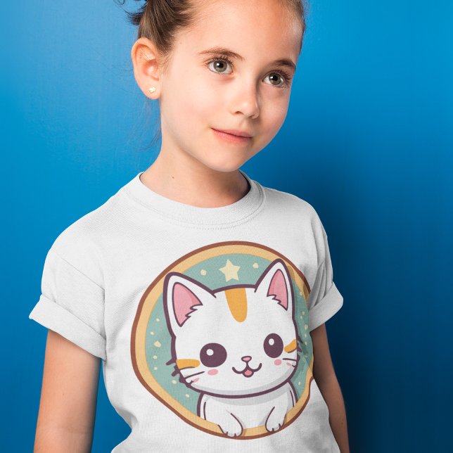 Camiseta Gato japonés lindo Kawaii Kitten (Subido por el creador)