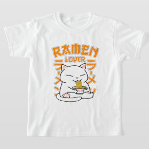 Camiseta Gato japonés Ramen Ramen Lover