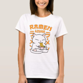 Camiseta Gato japonés Ramen Ramen Lover