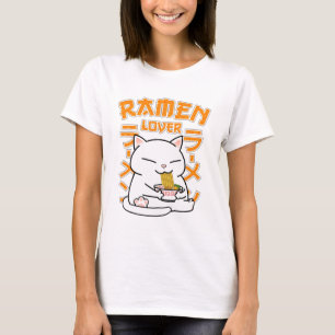 Camiseta Gato japonés Ramen Ramen Lover