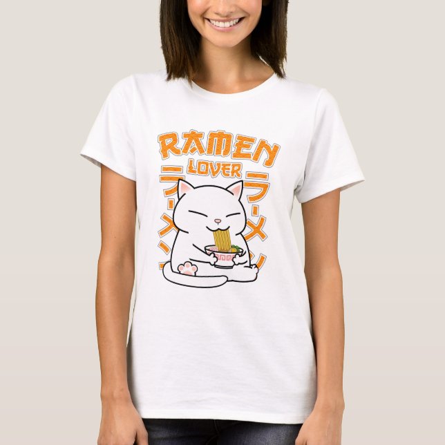 Camiseta Gato japonés Ramen Ramen Lover (Anverso)