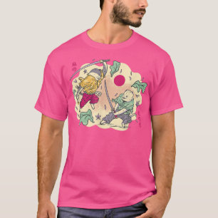 Camiseta Gato japonés samurai Ninja Kawaii Mochi Manga Anim