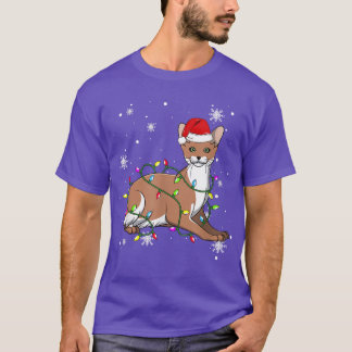 Camiseta Gato javanés Navidades enciende Navidad gato Santa