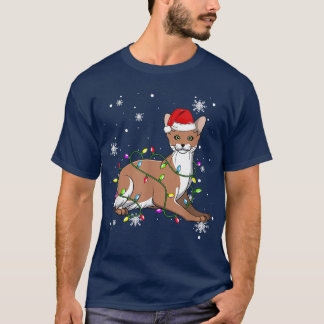 Camiseta Gato javanés Navidades enciende Navidad gato Santa