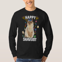 Gato judío Kippah Feliz Shavuot Matzah Shavuot Hol
