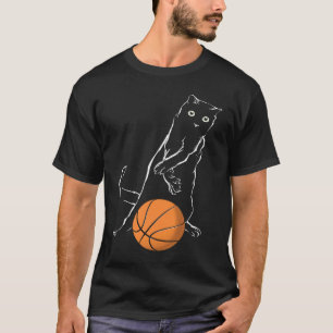 Camiseta Gato Juega Baloncesto Gato Gatito