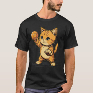 Camiseta Gato jugador de dodgeball en dodgeball