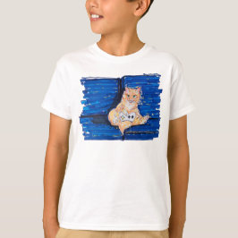 Camiseta Gato Jugador Jengibre