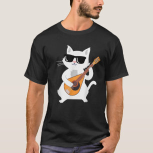 Camiseta Gato jugando a la mandolina