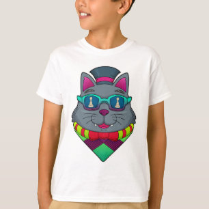 Camiseta Gato jugando al ajedrez con la pieza de peón