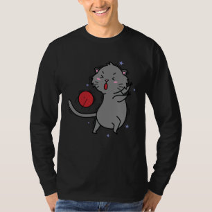 Camiseta Gato jugando Dodgeball o Fireball