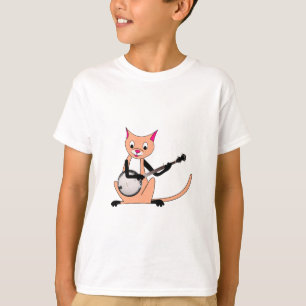 Camiseta Gato jugando el banjo