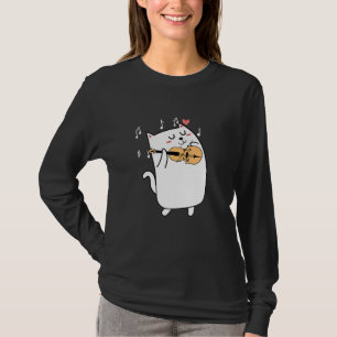 Camiseta Gato Jugando Idea De Violín Para Animales O Violin